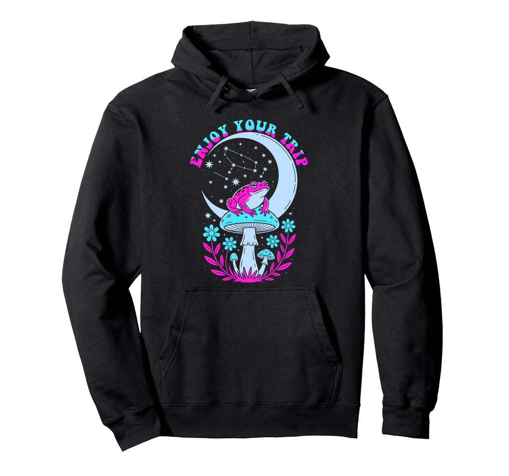 Enjoy Mushrooms Trip Psychedelic Hoodie - Fun Novelty Design Men Women - T-Shirt, Sweatshirt, Hoodie