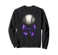 Baseball Mama Purple Bow Sport Sweatshirt - Fun Novelty Design Unisex - T-Shirt, Sweatshirt, Hoodie