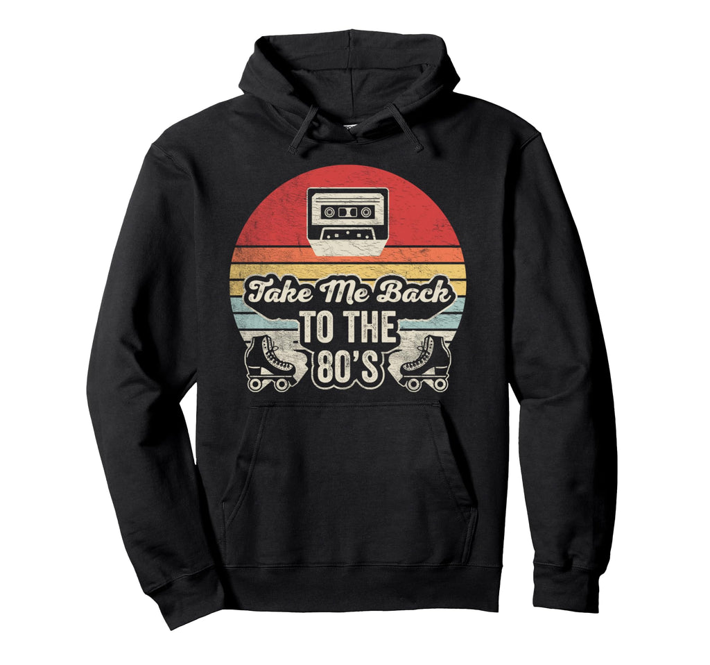 Take Me Back To 80S Cassette Tape Roller Hoodie - Novelty Apparel Men Women - T-Shirt, Sweatshirt, Hoodie