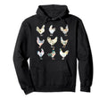 Womens Chicken Hen Boho Farmhouse Hoodie - Unique Graphic for Adults - T-Shirt, Sweatshirt, Hoodie