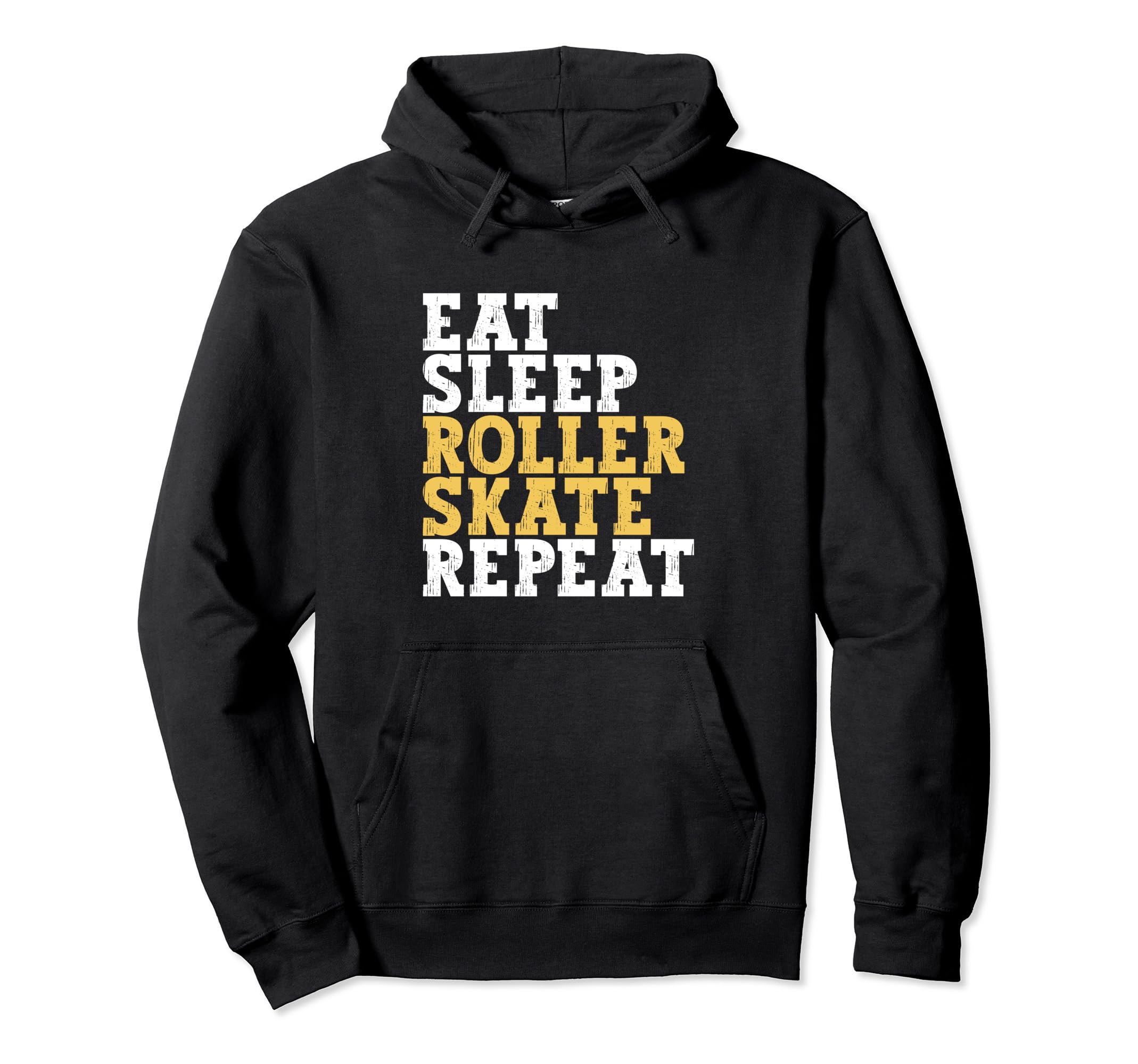 Eat Sleep Skate Repeat Roller Skate Ice Hoodie - Trendy Graphic Men Women - T-Shirt, Sweatshirt, Hoodie
