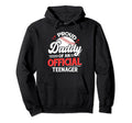 Proud Daddy Teenager 13Th Birthday Baseball Hoodie - Graphic Print Unisex - T-Shirt, Sweatshirt, Hoodie