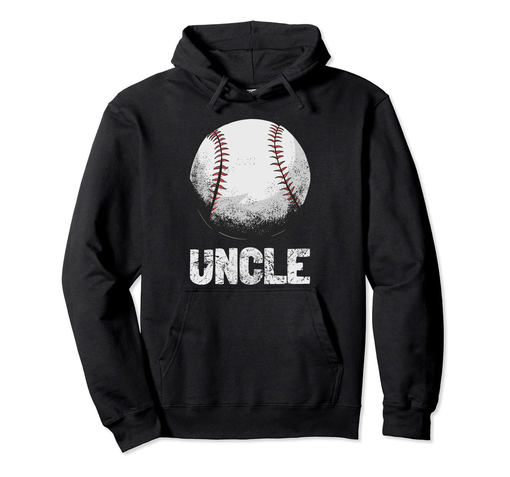 Baseball Uncle Ball Player Softball Hoodie - Minimalist Print Men Women - T-Shirt, Sweatshirt, Hoodie