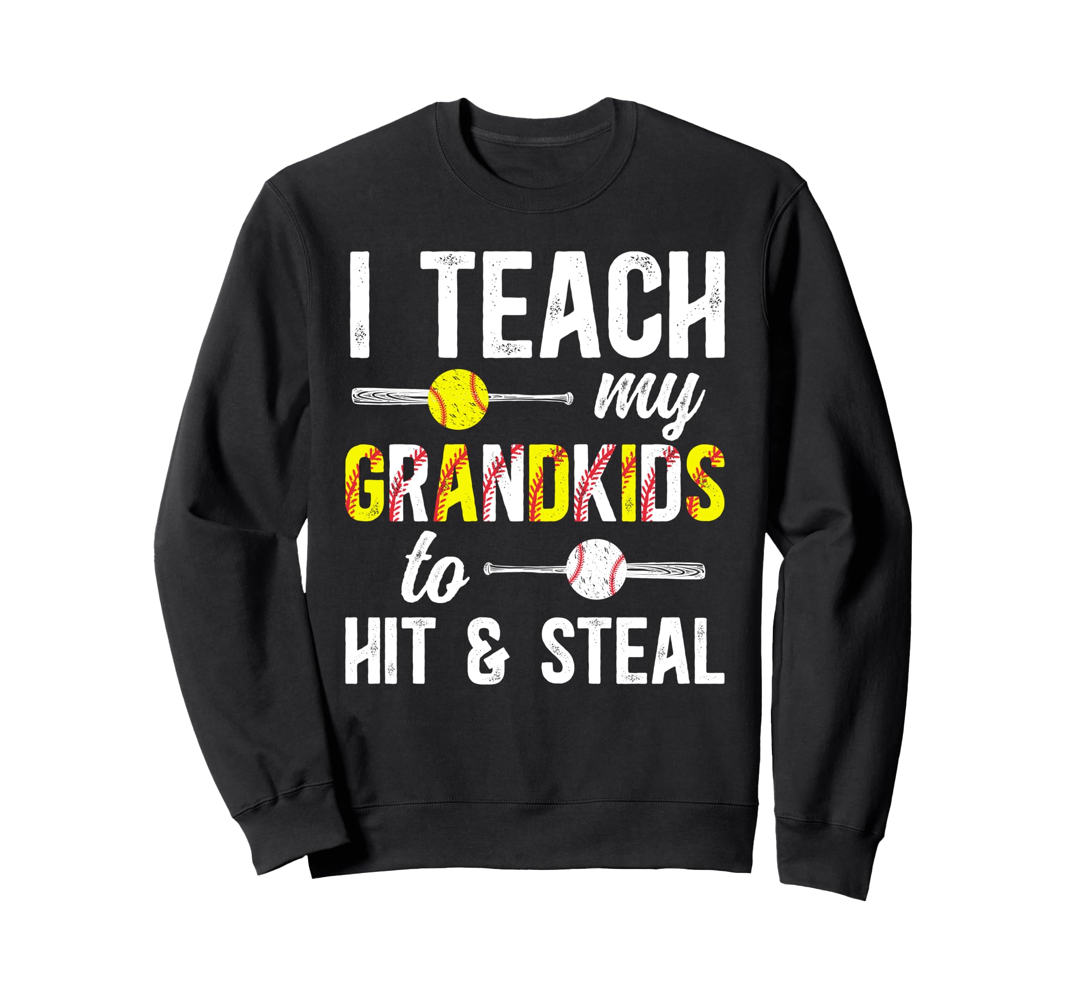 Baseball Softball Papa Grandpa Funny Sweatshirt - Streetwear Style Unisex - T-Shirt, Sweatshirt, Hoodie