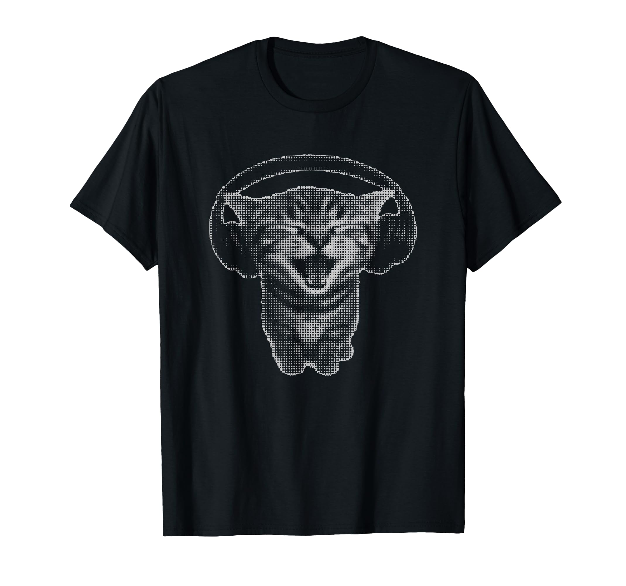 Headphones Cat Funny Y2K Grunge Silly T-Shirt - Novelty Apparel Men Women - T-Shirt, Sweatshirt, Hoodie