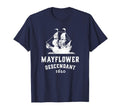 Mayflower Descendant 1620 Distressed T-Shirt - Novelty Apparel Men Women - T-Shirt, Sweatshirt, Hoodie