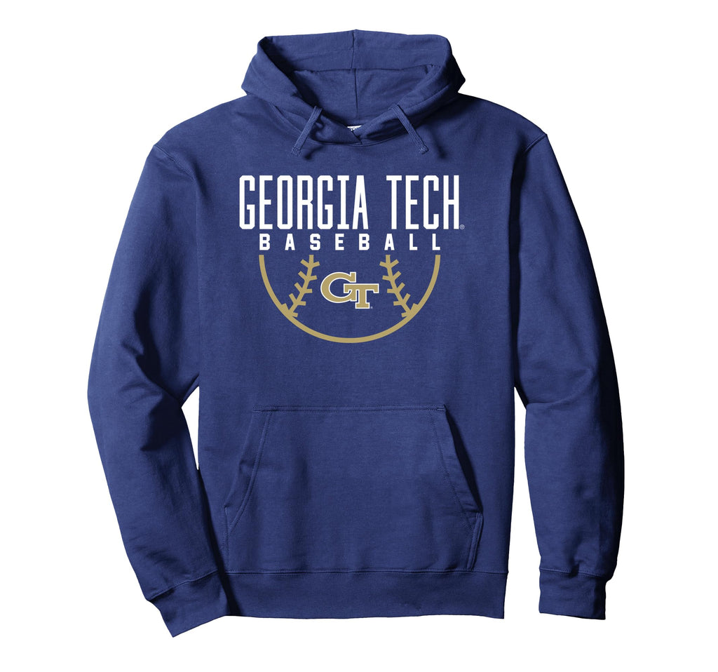 Georgia Tech Yellow Jackets Baseball Hoodie - Custom Art Print for Adults - T-Shirt, Sweatshirt, Hoodie