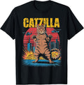 Catzilla Japanese Merch for Cat Lovers - Adult & Kids T-Shirts, Sweatshirts & Hoodies apparel design preview 1