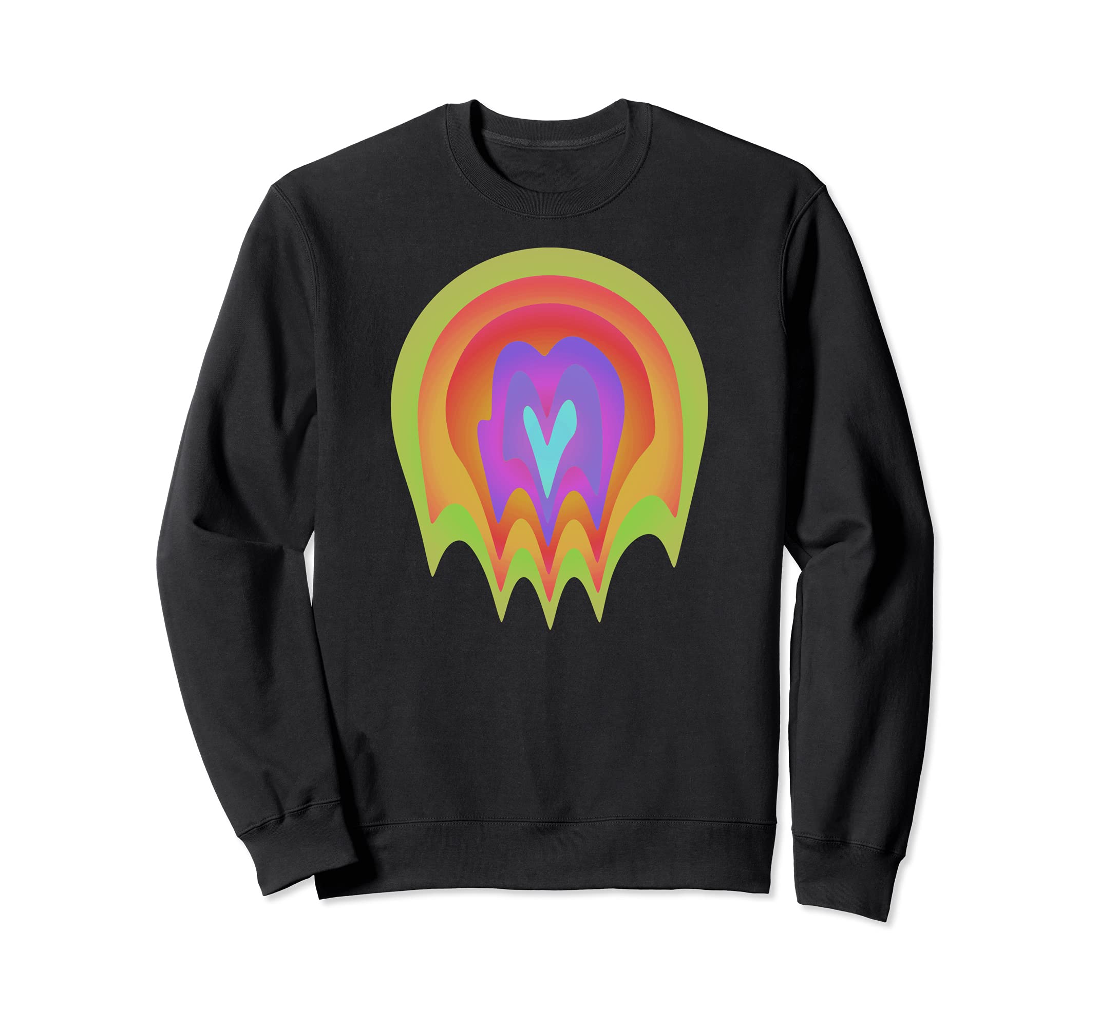 Drippy Weird Trippy Yoga Glitch Sweatshirt - Minimalist Print Men Women - T-Shirt, Sweatshirt, Hoodie