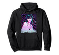 Aesthetic Vaporwave Waifu Japanese Hoodie - Casual Everyday Wear Unisex - T-Shirt, Sweatshirt, Hoodie
