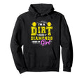 Im Dirt And Diamond Kind Softball Hoodie - Aesthetic Graphic Men Women - T-Shirt, Sweatshirt, Hoodie