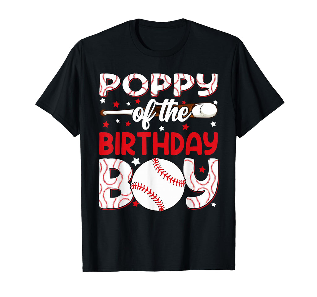 Poppy Birthday Baseball Party Family T-Shirt - Novelty Apparel Men Women - T-Shirt, Sweatshirt, Hoodie