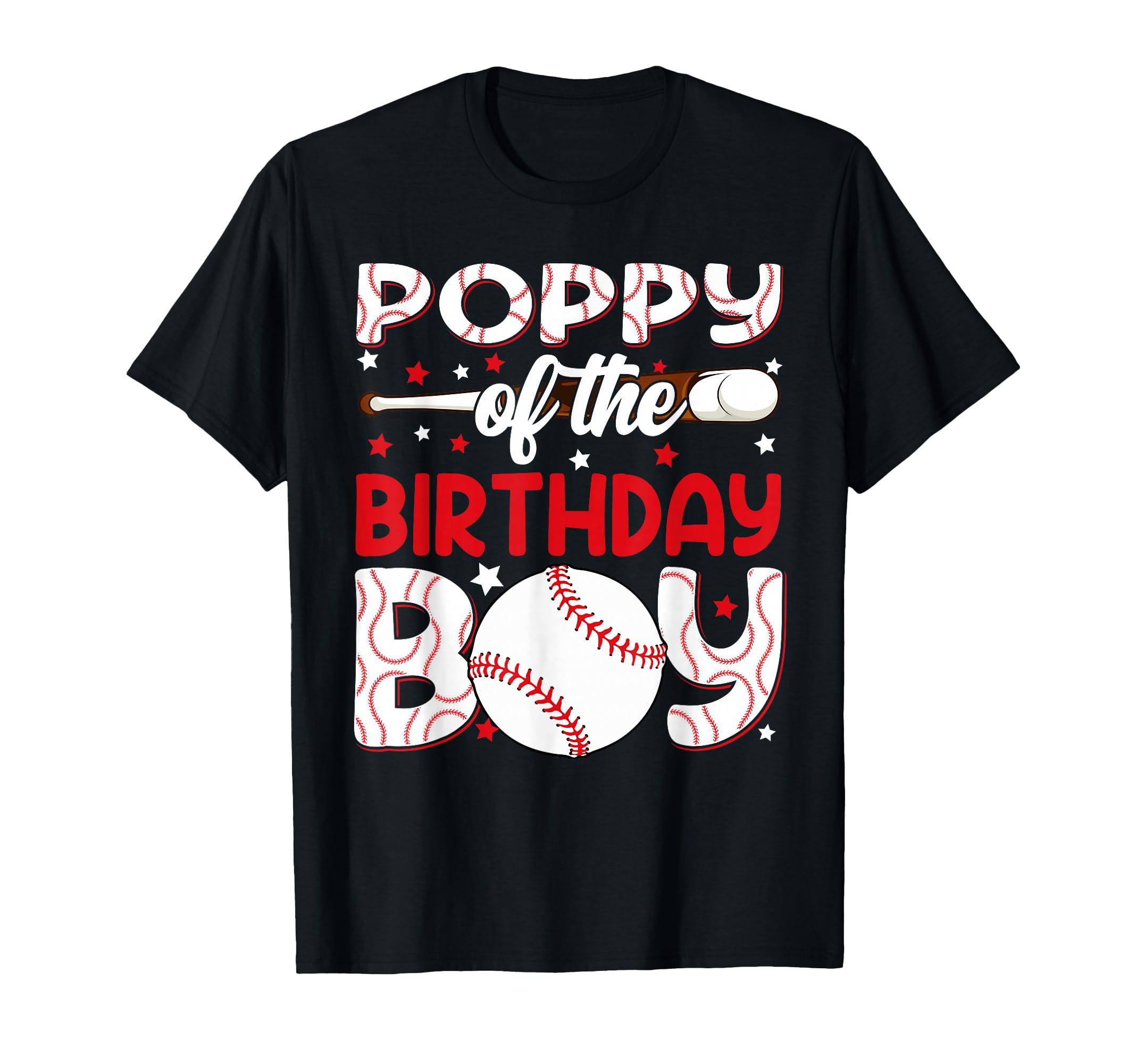 Poppy Birthday Baseball Party Family T-Shirt - Novelty Apparel Men Women - T-Shirt, Sweatshirt, Hoodie