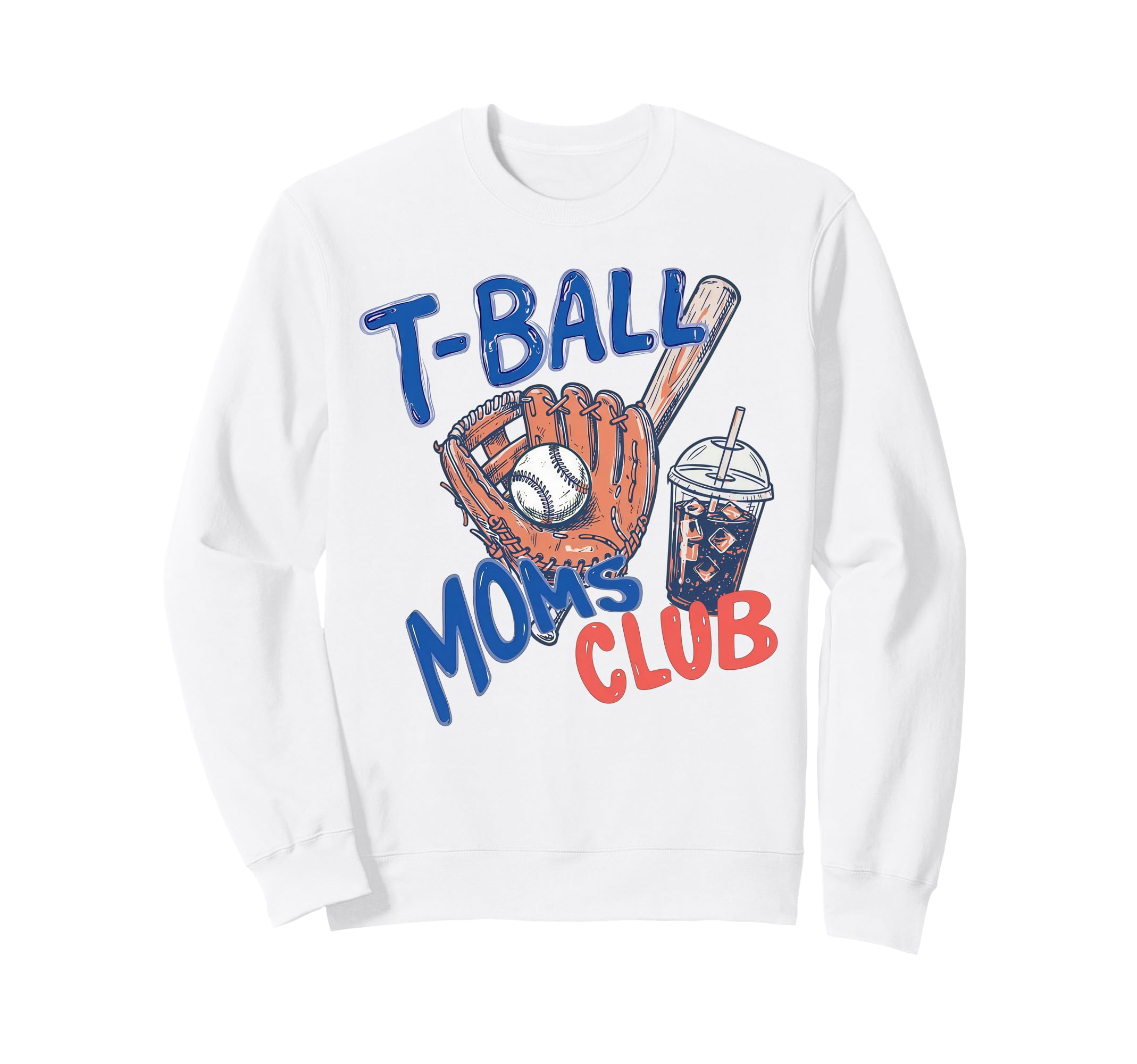 T Ball Moms Club Game Day Tball Mom Sweatshirt - Trendy Graphic Unisex - T-Shirt, Sweatshirt, Hoodie