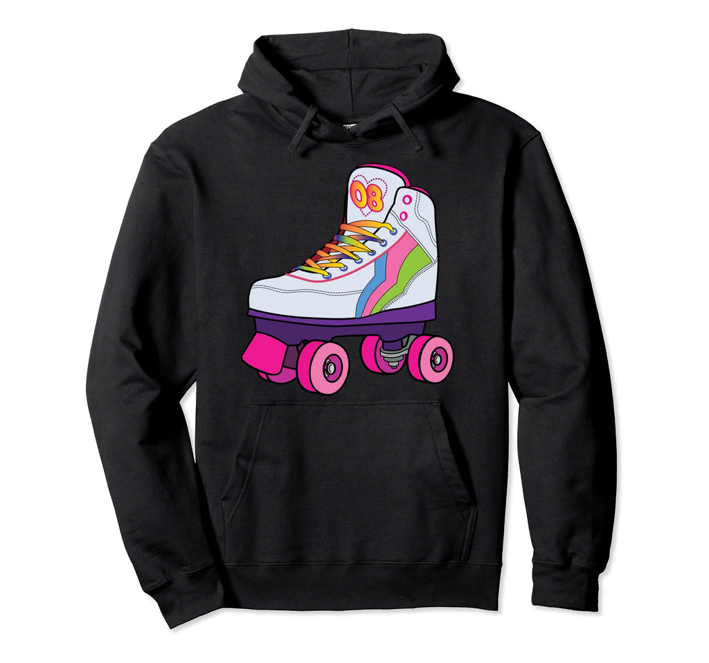 Funny Roller Skating Derby 70S 80S Skater Hoodie - Novelty Apparel Unisex - T-Shirt, Sweatshirt, Hoodie