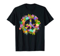 Peace Sign Hippie Wreath Boho T-Shirt - Fun Novelty Design Men Women - T-Shirt, Sweatshirt, Hoodie