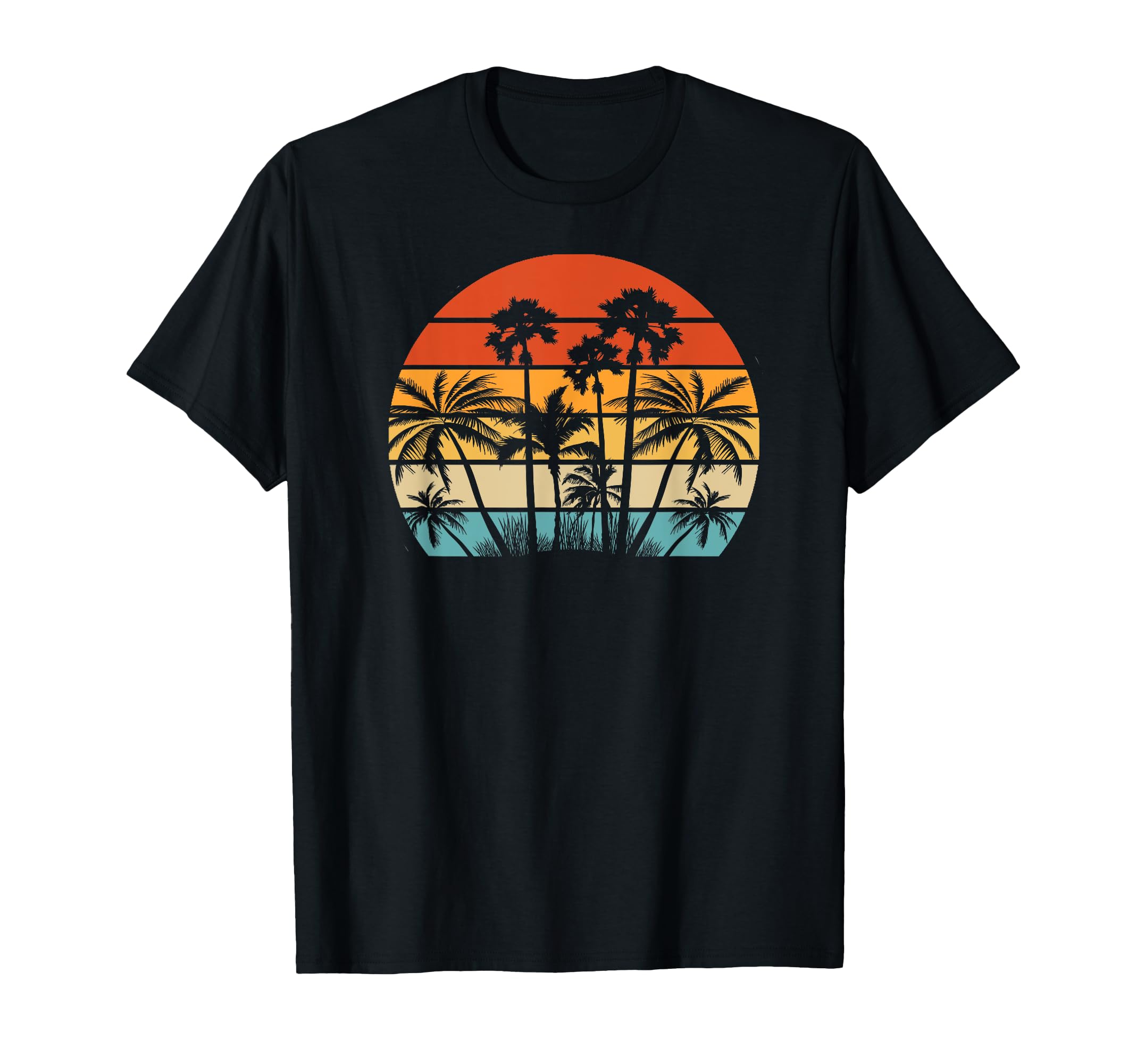 Palm Tree Sunset Coco Tropical Beach T-Shirt - Novelty Apparel Unisex - T-Shirt, Sweatshirt, Hoodie
