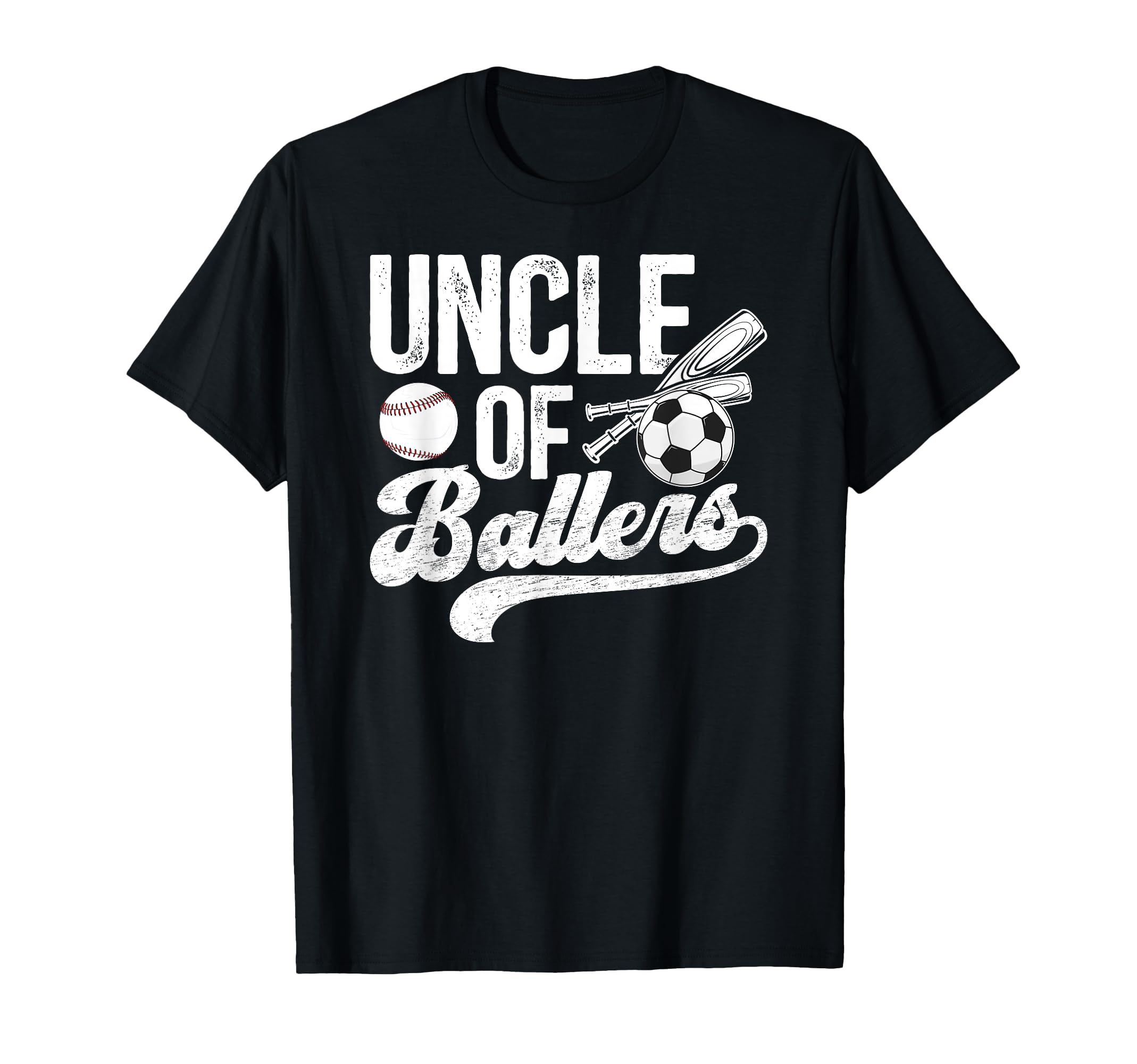 Uncle Ballers Soccer Baseball Uncle T-Shirt - Graphic Print for Adults - T-Shirt, Sweatshirt, Hoodie