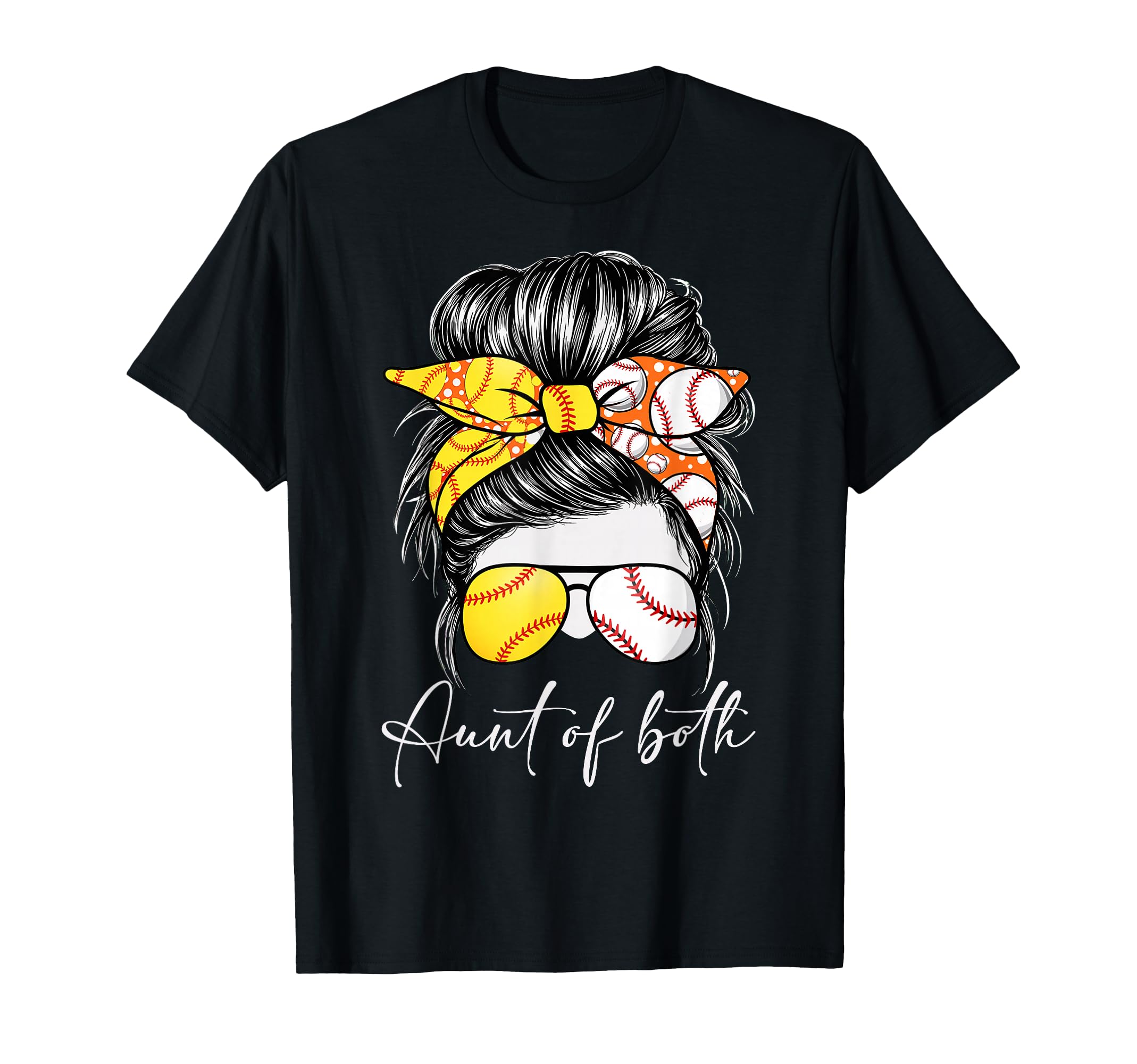 Aunt Both Baseball Softball Game Day T-Shirt - Novelty Apparel Unisex - T-Shirt, Sweatshirt, Hoodie