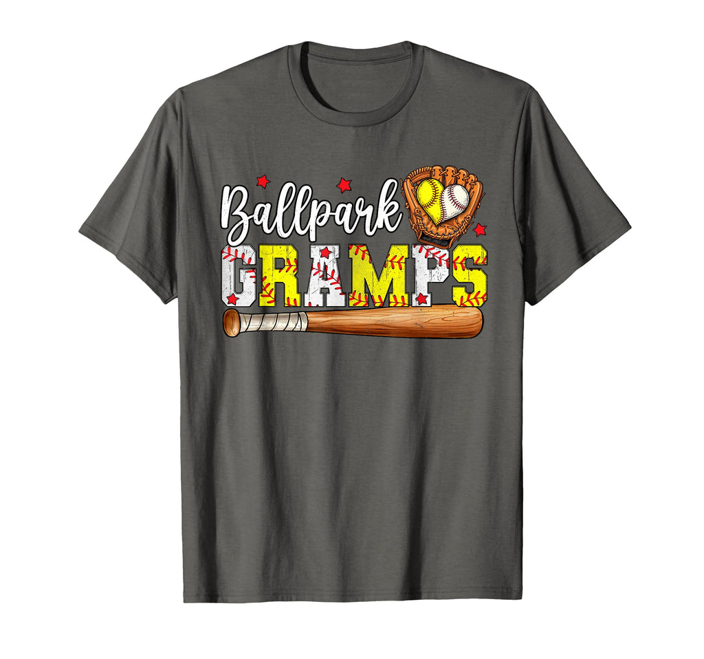 Ballpark Gramps Softball Gramps T-Shirt - Custom Art Print Men Women - T-Shirt, Sweatshirt, Hoodie