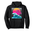 Vaporwave Japanese Art Aesthetic Beach Hoodie - Unique Graphic Men Women - T-Shirt, Sweatshirt, Hoodie