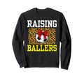 Raising Ballers Soccer Red Bow Ball Sweatshirt - Unique Graphic Men Women - T-Shirt, Sweatshirt, Hoodie