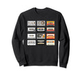 Musician Cassette Tape Visuals Dj Sweatshirt - Minimalist Print Unisex - T-Shirt, Sweatshirt, Hoodie