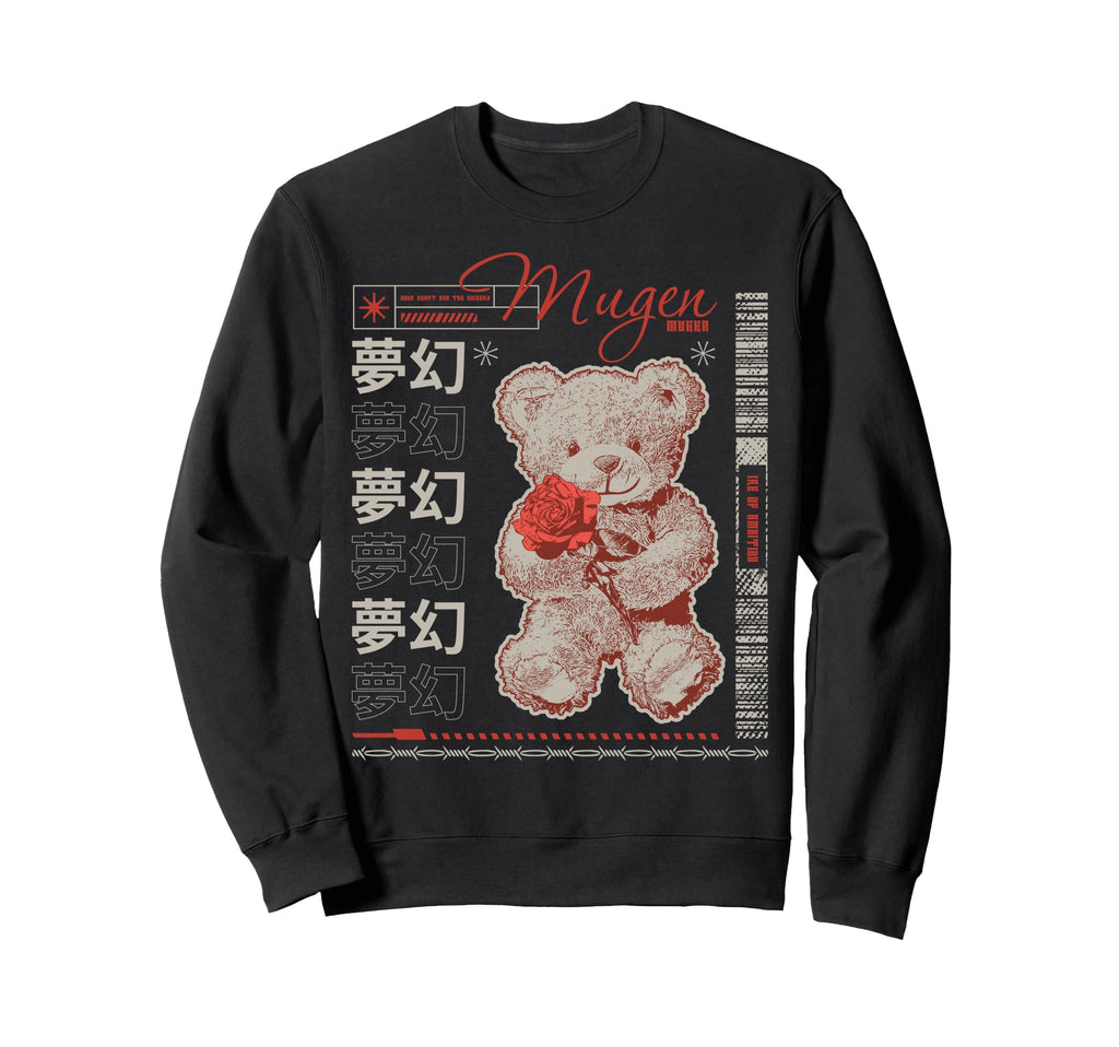 Y2K Bear Bold Urban Graffiti Sweatshirt - Aesthetic Graphic Men Women - T-Shirt, Sweatshirt, Hoodie