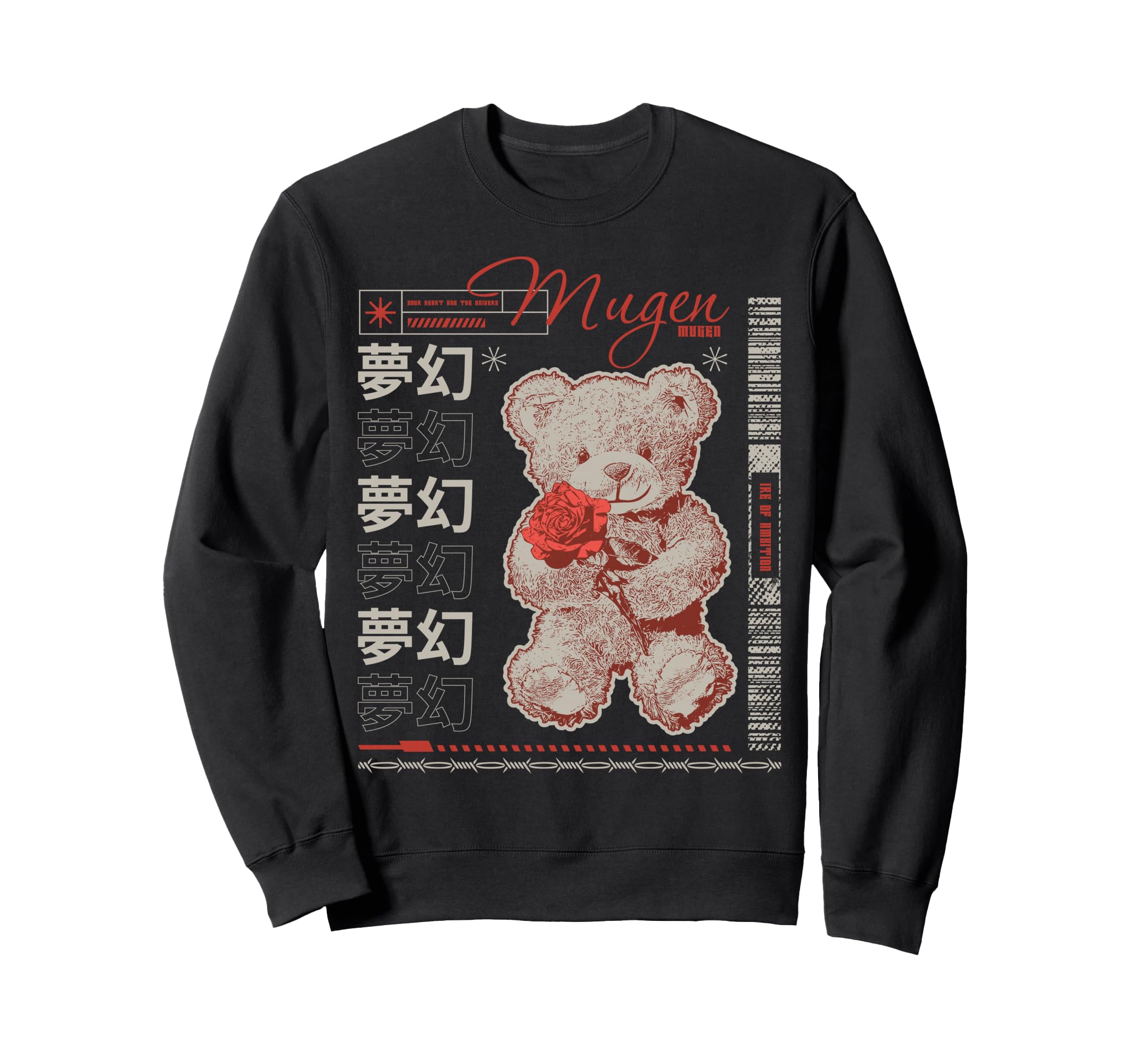 Y2K Bear Bold Urban Graffiti Sweatshirt - Aesthetic Graphic Men Women - T-Shirt, Sweatshirt, Hoodie