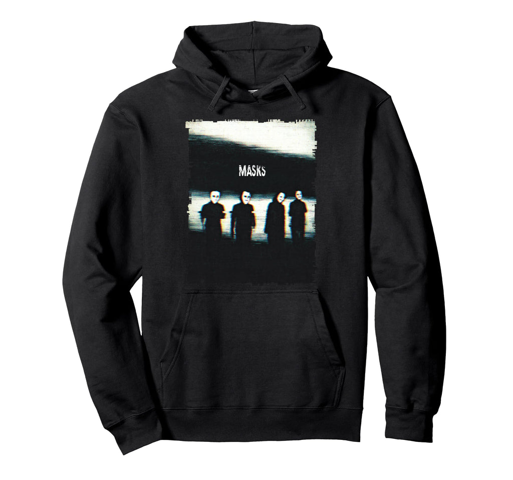 Masks Glitch Horror Shadow Figures Analog Hoodie - Minimalist Print Unisex - T-Shirt, Sweatshirt, Hoodie
