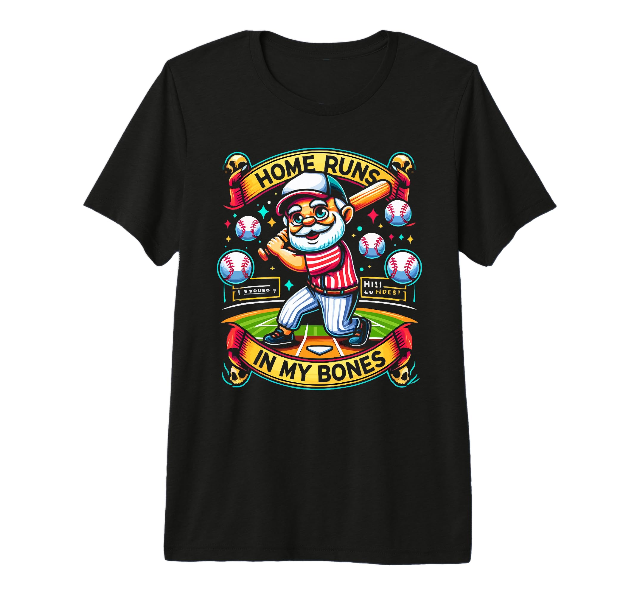 Baseball Grandpa Grandfather Gramps T-Shirt - Unique Graphic Unisex - T-Shirt, Sweatshirt, Hoodie