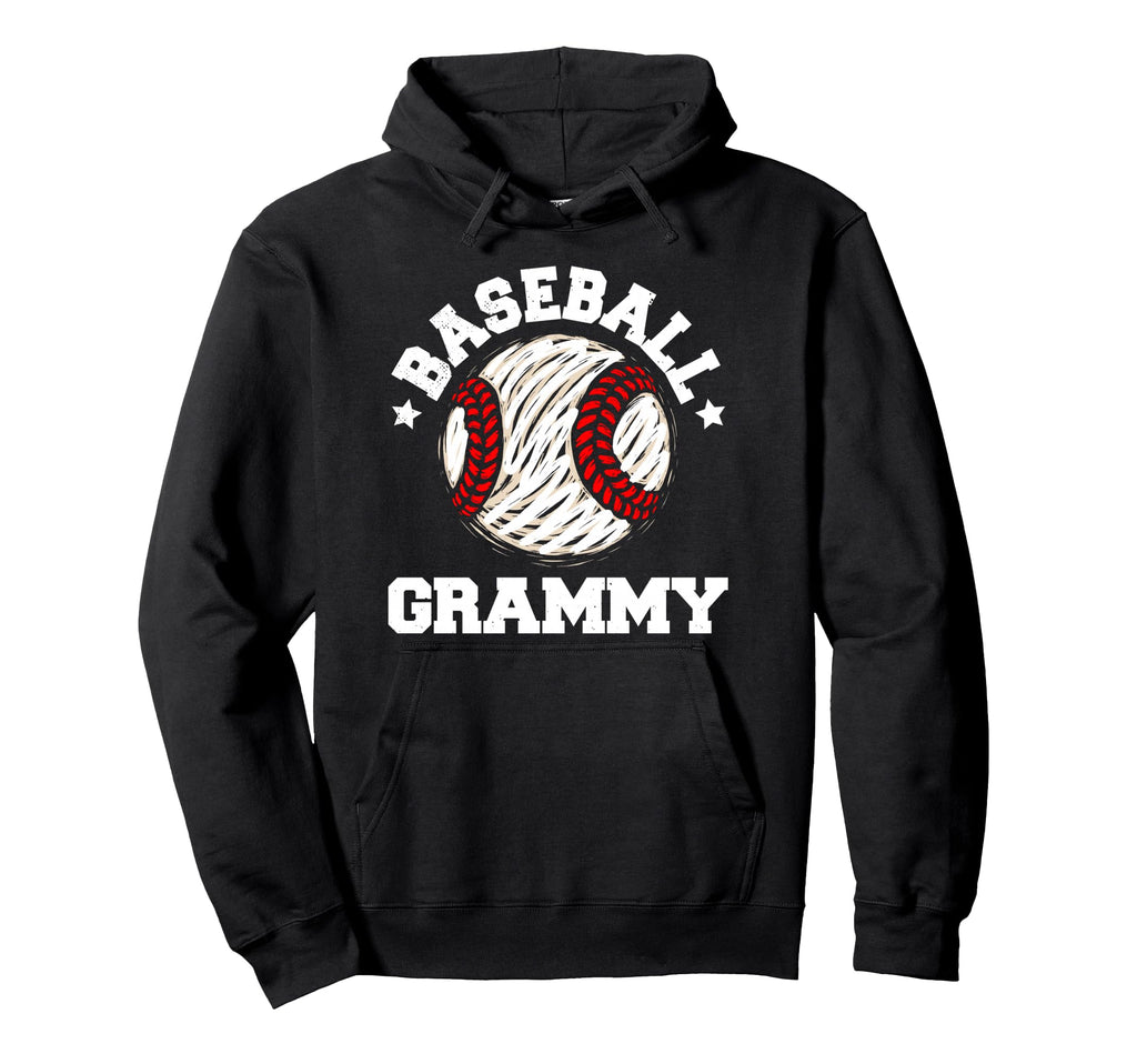 Baseball Grammy Distressed Funny Grandma Hoodie - Custom Art Print Unisex - T-Shirt, Sweatshirt, Hoodie