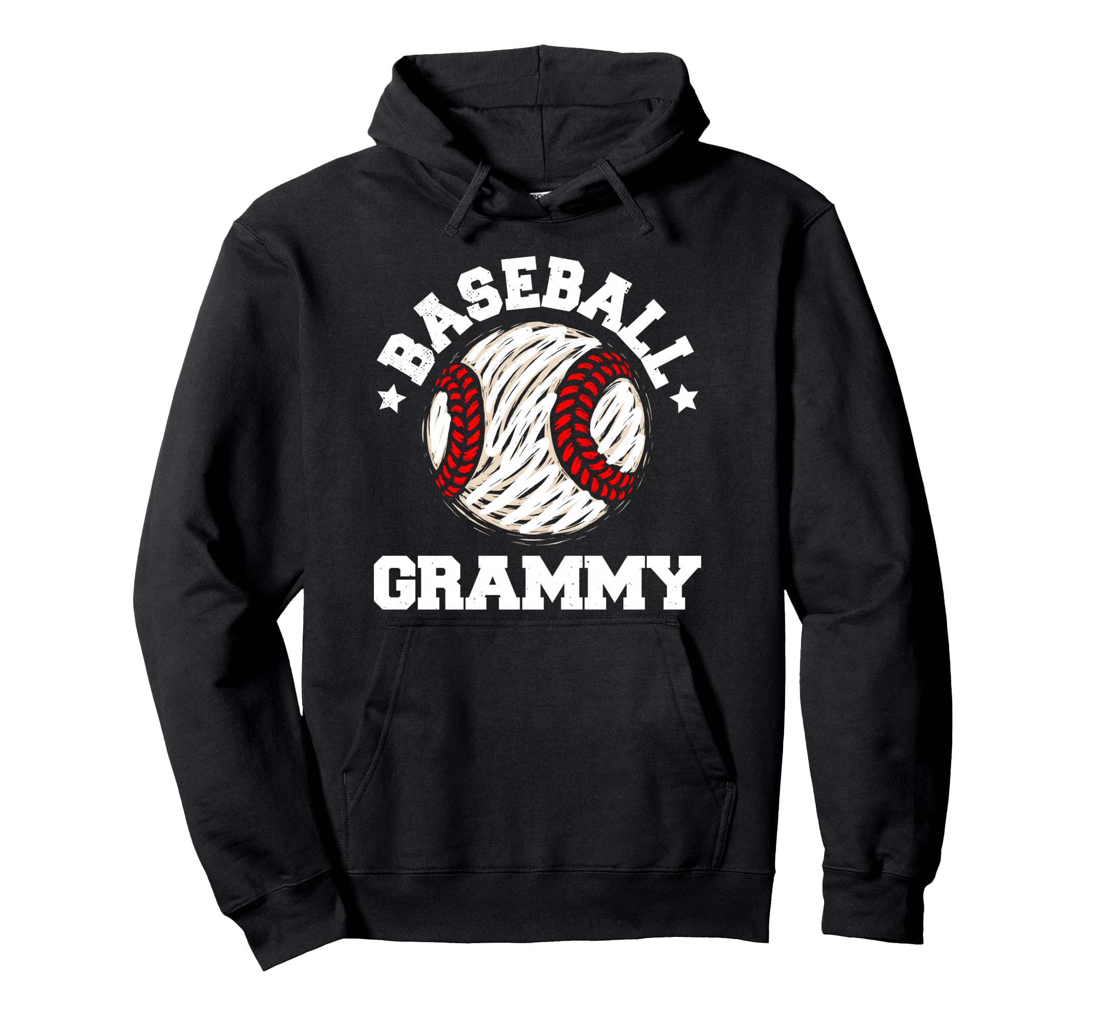Baseball Grammy Distressed Funny Grandma Hoodie - Custom Art Print Unisex - T-Shirt, Sweatshirt, Hoodie