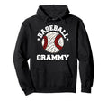 Baseball Grammy Distressed Funny Hoodie - Fun Novelty Design Men Women - T-Shirt, Sweatshirt, Hoodie