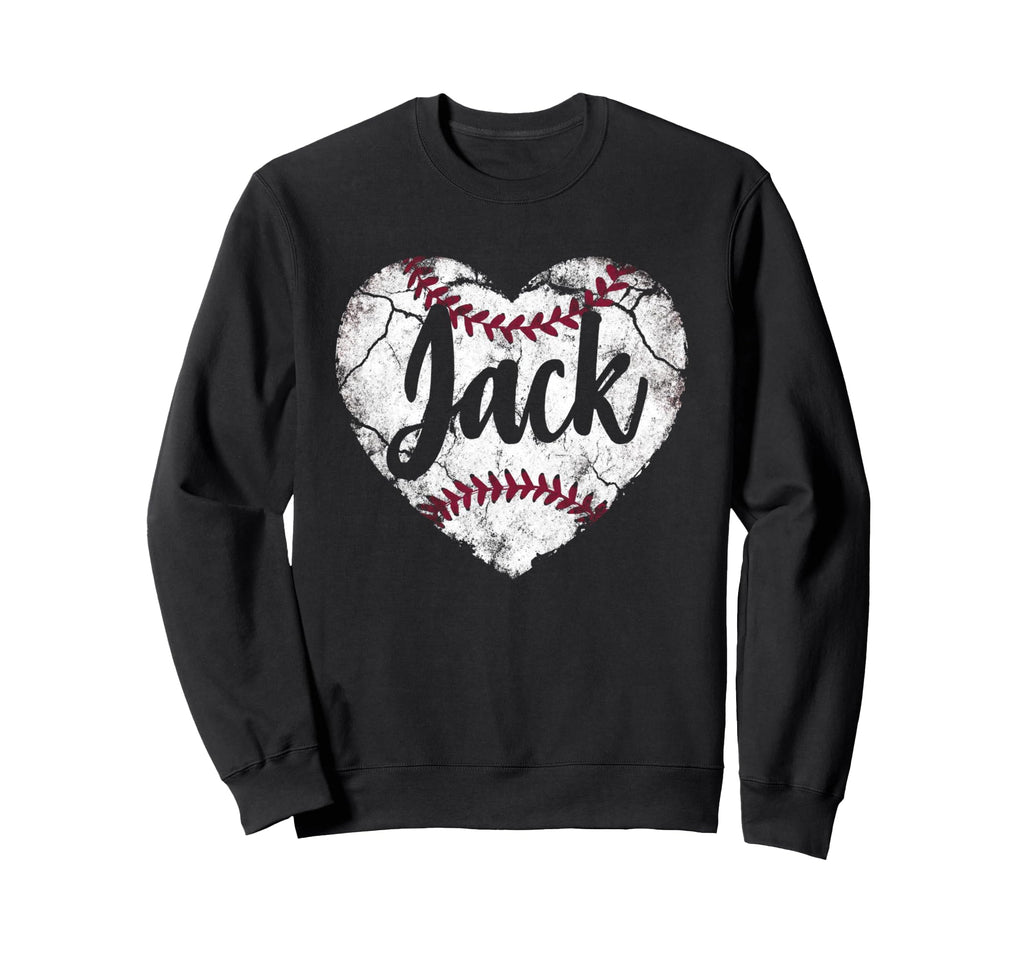 Jack Baseball Personalized Name Sweatshirt - Fun Novelty Design for Adults - T-Shirt, Sweatshirt, Hoodie