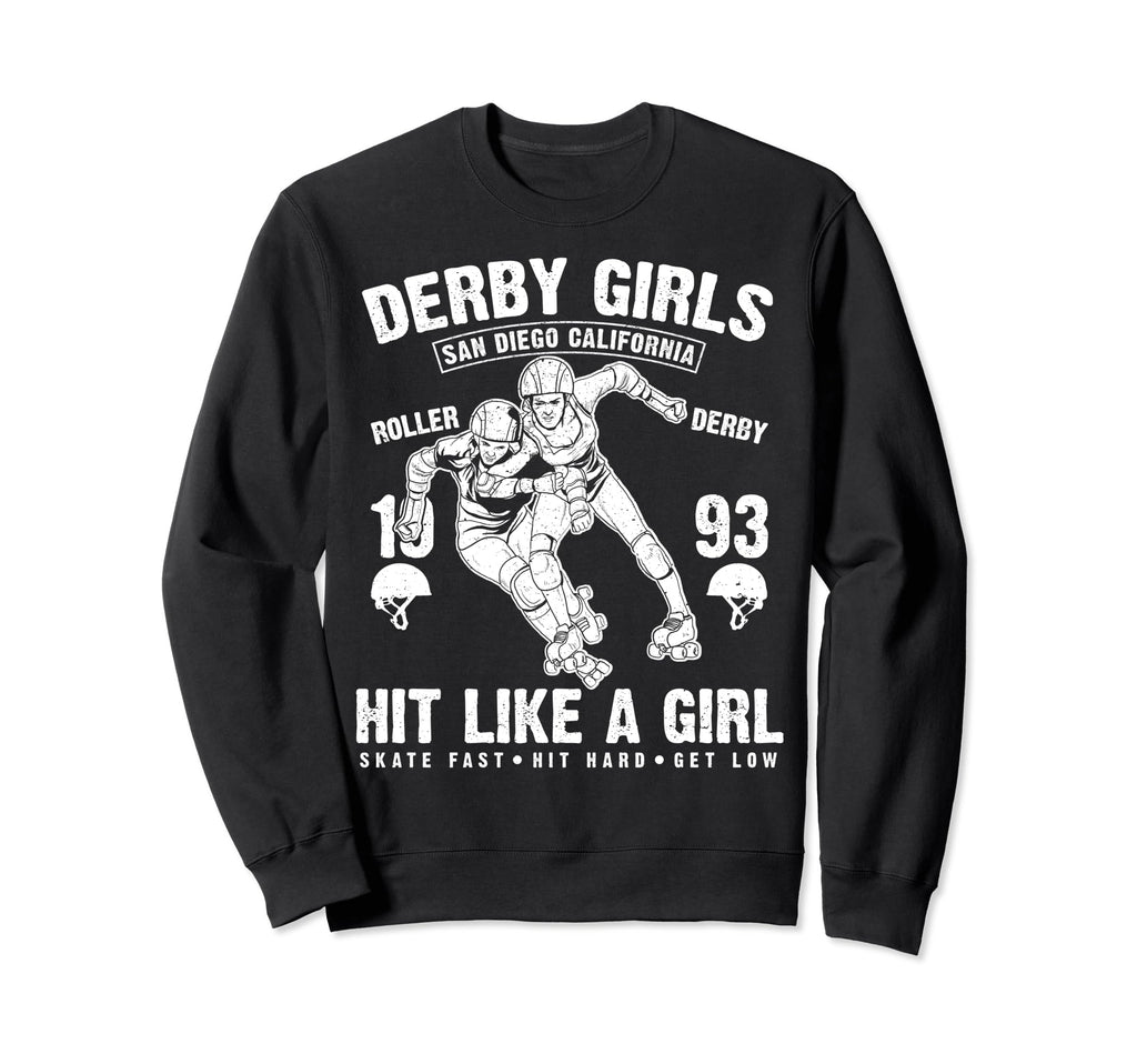 Roller Derby Skate Roller Sweatshirt - Fun Novelty Design Men Women - T-Shirt, Sweatshirt, Hoodie