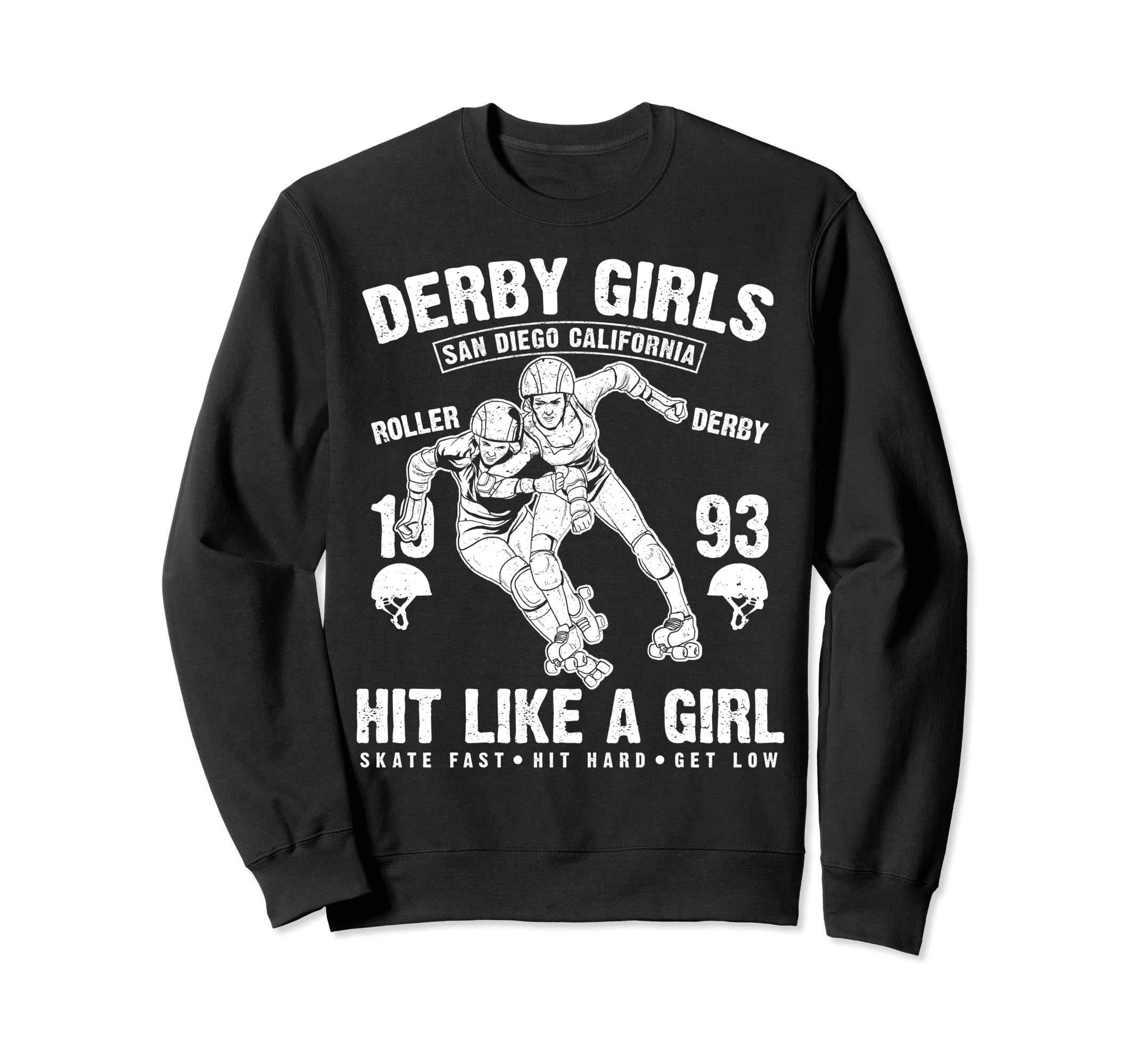 Roller Derby Skate Roller Sweatshirt - Fun Novelty Design Men Women - T-Shirt, Sweatshirt, Hoodie