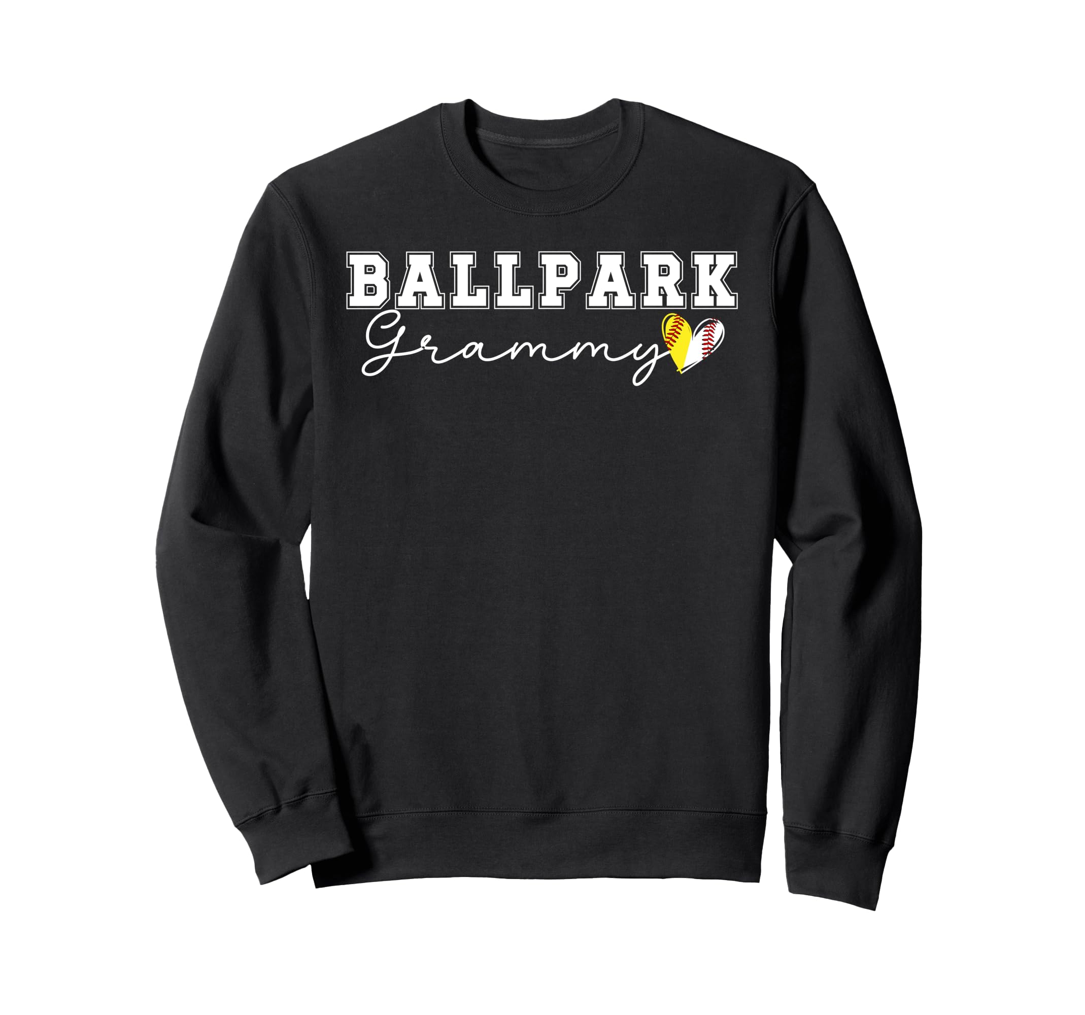 Ballpark Grammy Grandma Softball Sweatshirt - Custom Art Print Unisex - T-Shirt, Sweatshirt, Hoodie