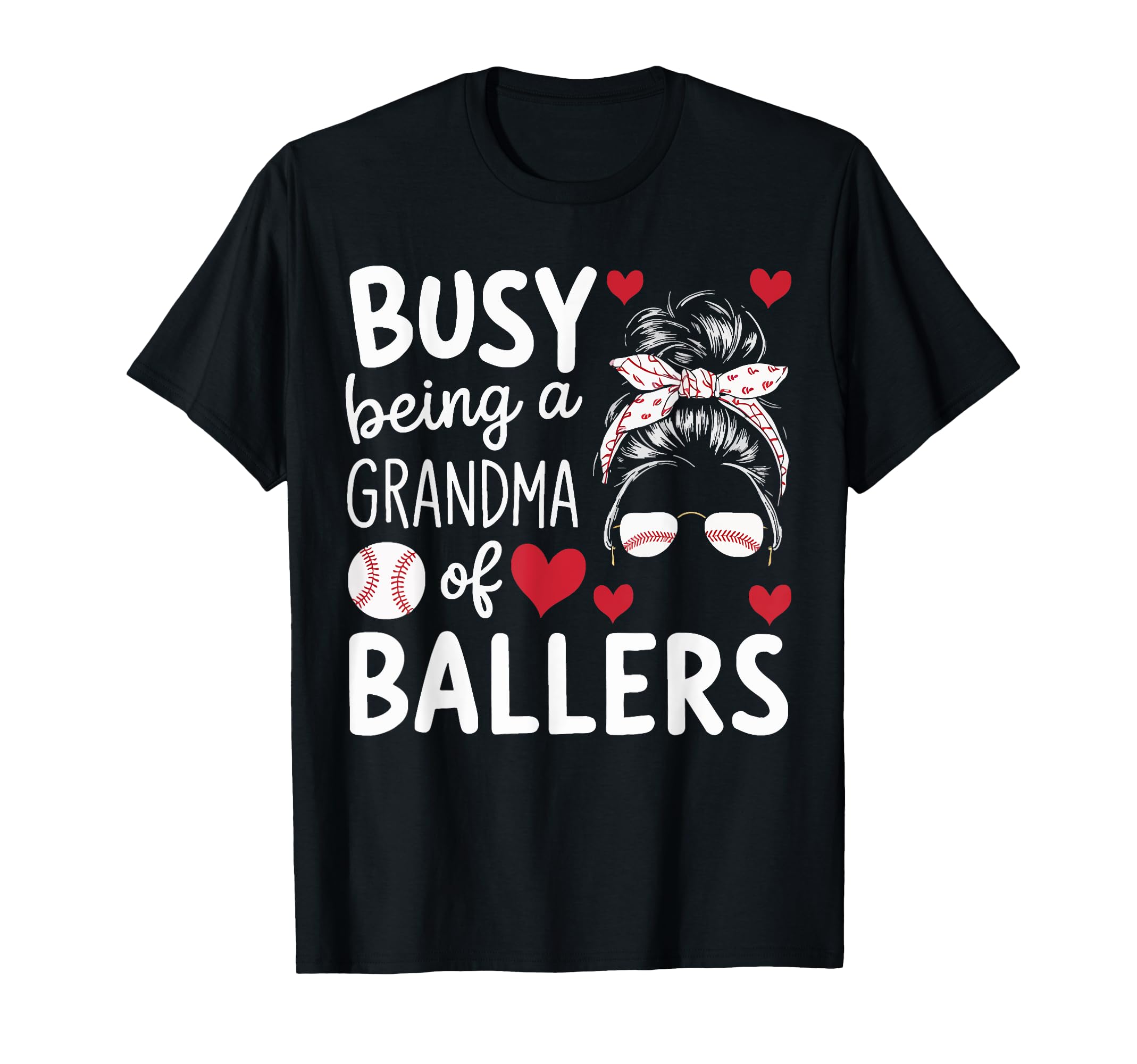 Baseball Grandma Grandmother T-Shirt - Fun Novelty Design for Adults - T-Shirt, Sweatshirt, Hoodie