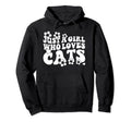 Groovy Boho Hippie Just Who Loves Cats Hoodie - Novelty Apparel Men Women - T-Shirt, Sweatshirt, Hoodie