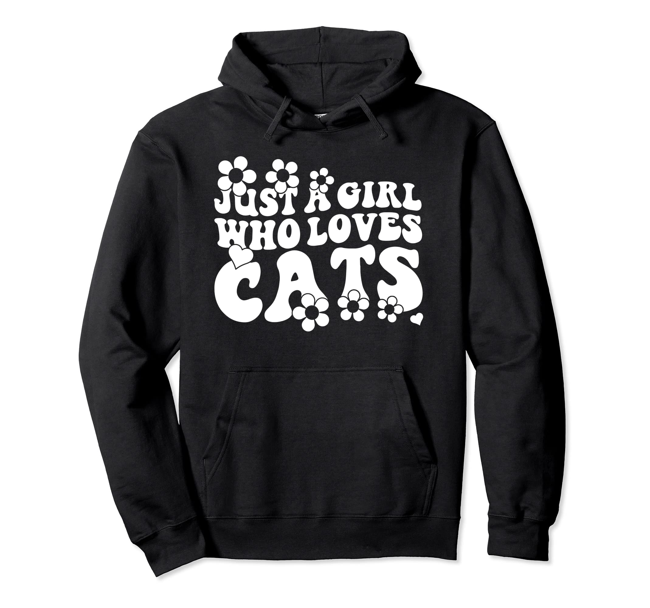 Groovy Boho Hippie Just Who Loves Cats Hoodie - Novelty Apparel Men Women - T-Shirt, Sweatshirt, Hoodie