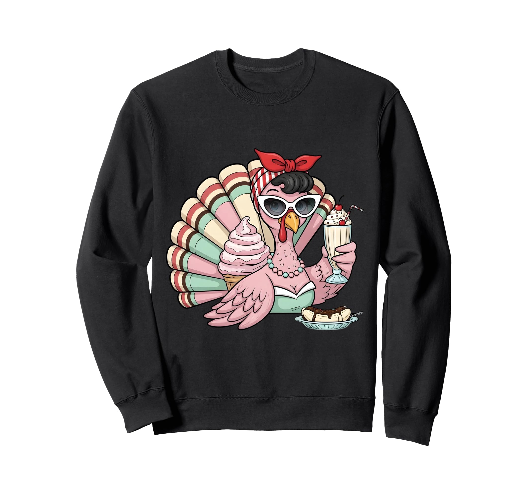 Diner Turkey Funny Sweatshirt - Casual Everyday Wear for Adults - T-Shirt, Sweatshirt, Hoodie