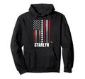 Baseball American Flag Starlyn Caba Hoodie - Minimalist Print for Adults - T-Shirt, Sweatshirt, Hoodie