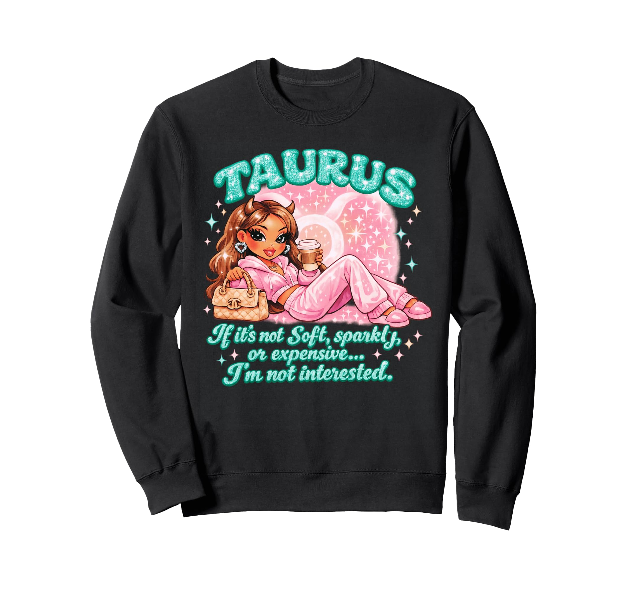 Taurus Bratcore Aesthetic Teal Y2K Sweatshirt - Trendy Graphic Men Women - T-Shirt, Sweatshirt, Hoodie