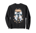 Baseball Coquette Bow Baseball Mom Sweatshirt - Aesthetic Graphic Unisex - T-Shirt, Sweatshirt, Hoodie