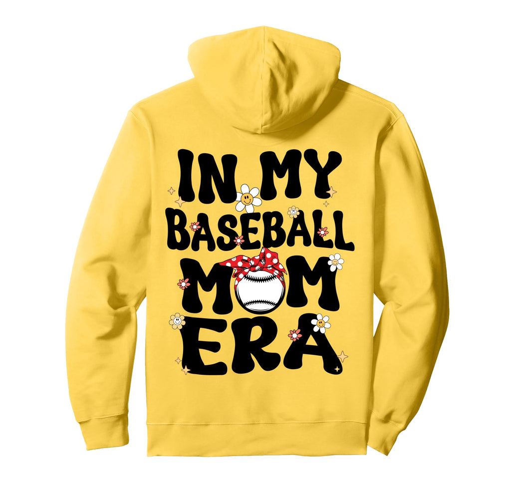My Baseball Mom Era Groovy Proud Hoodie - Trendy Graphic Men Women - T-Shirt, Sweatshirt, Hoodie