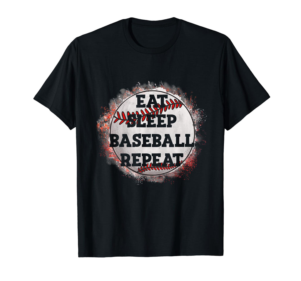 Eat Sleep Baseball Repeat Baseball T-Shirt - Graphic Print for Adults - T-Shirt, Sweatshirt, Hoodie