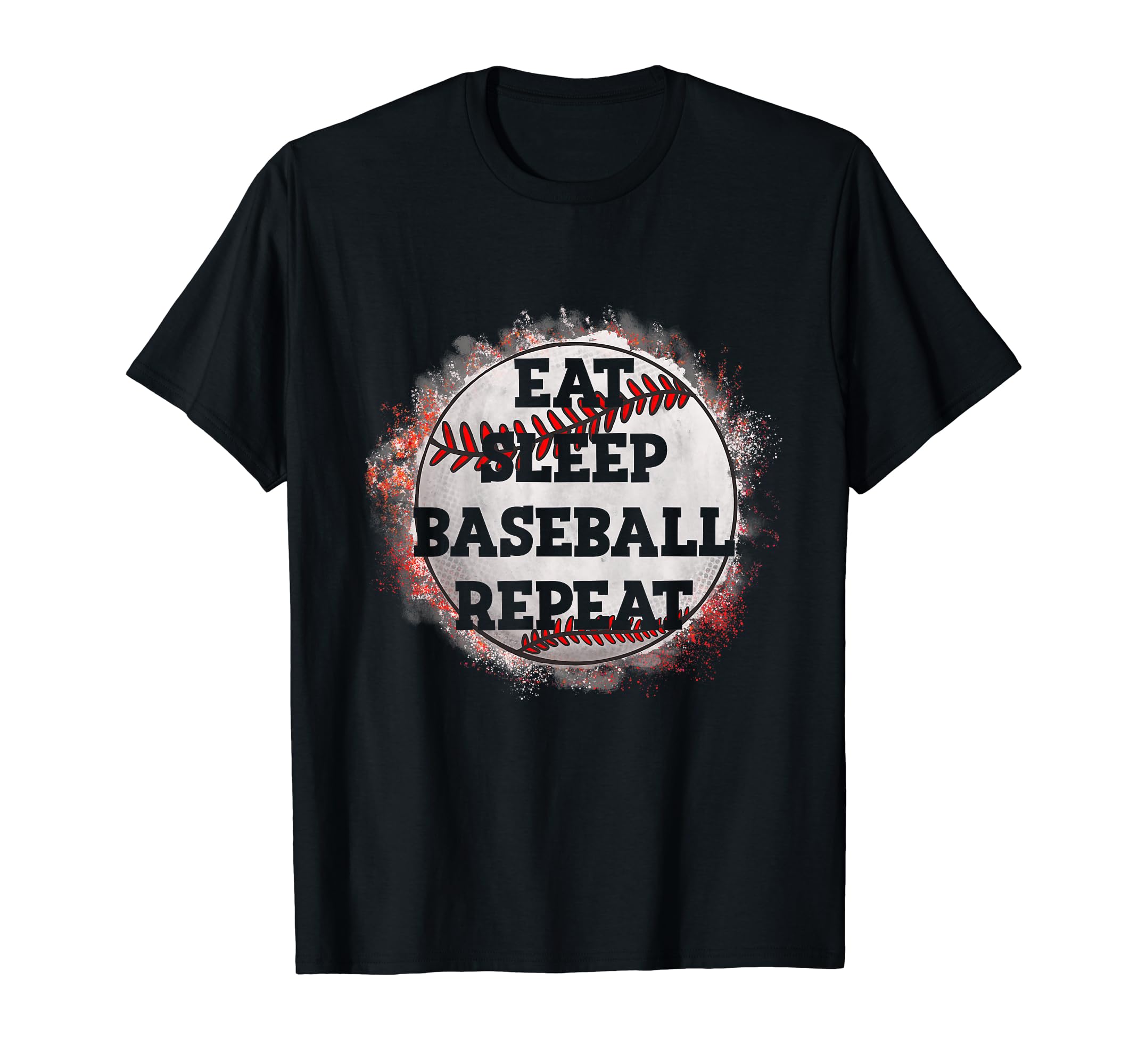 Eat Sleep Baseball Repeat Baseball T-Shirt - Graphic Print for Adults - T-Shirt, Sweatshirt, Hoodie