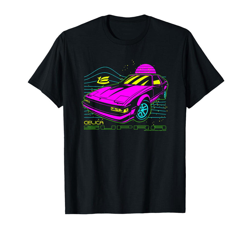 Toyota Iconic Celica Supra Neon T-Shirt - Casual Everyday Wear for Adults - T-Shirt, Sweatshirt, Hoodie