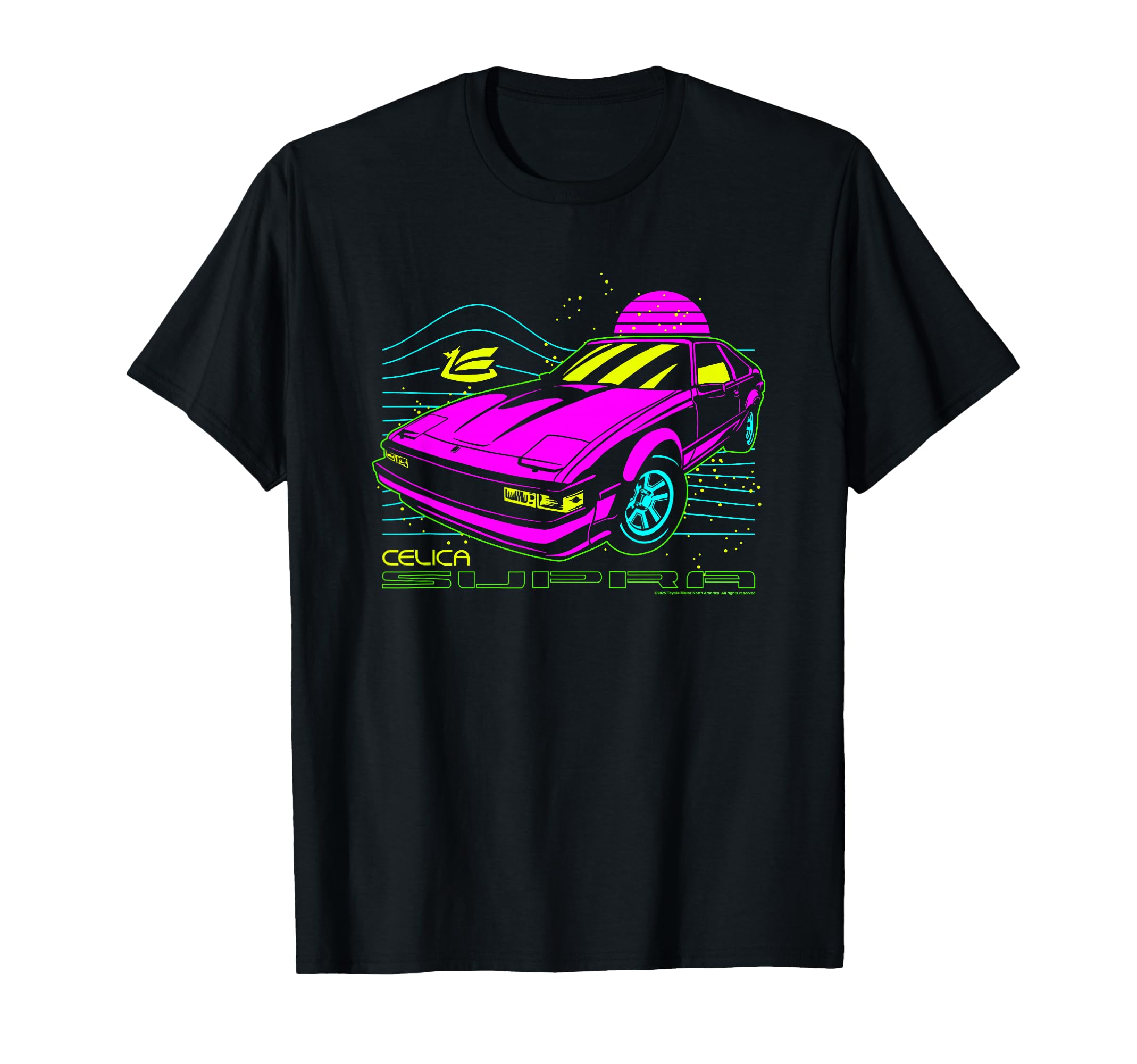 Toyota Iconic Celica Supra Neon T-Shirt - Casual Everyday Wear for Adults - T-Shirt, Sweatshirt, Hoodie